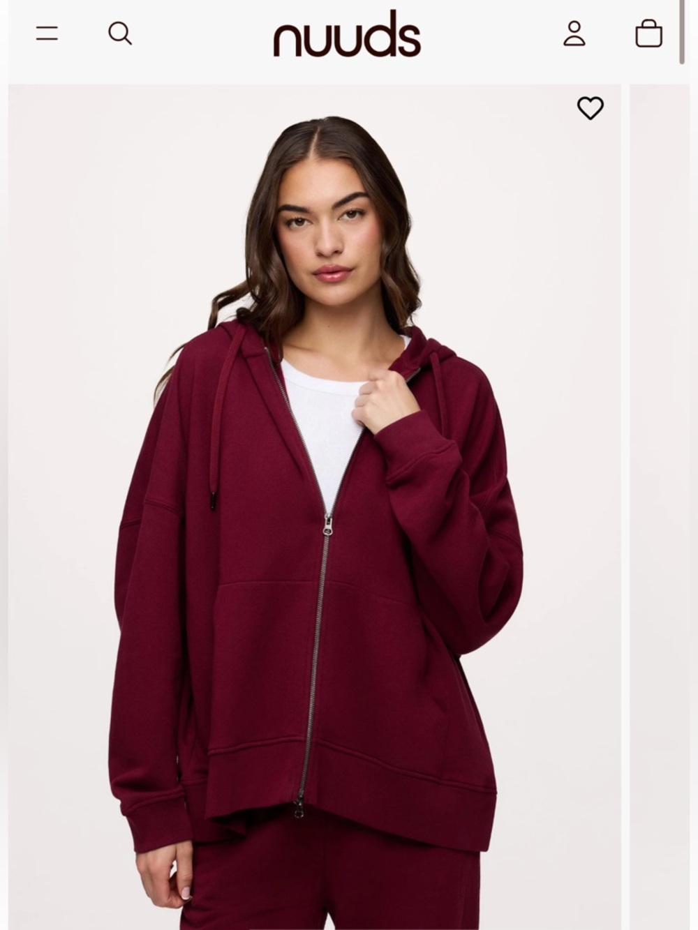 Nuuds Two-way Zip Hoodie